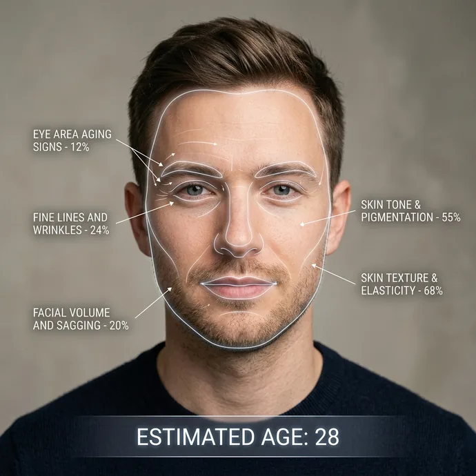 AI age guesser result estimated age from photo