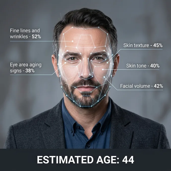 Age calculator by photo facial age analysis